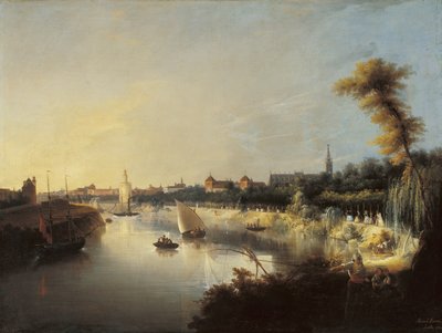 View of the River Guadalquivir by Manuel Barron y Carrillo